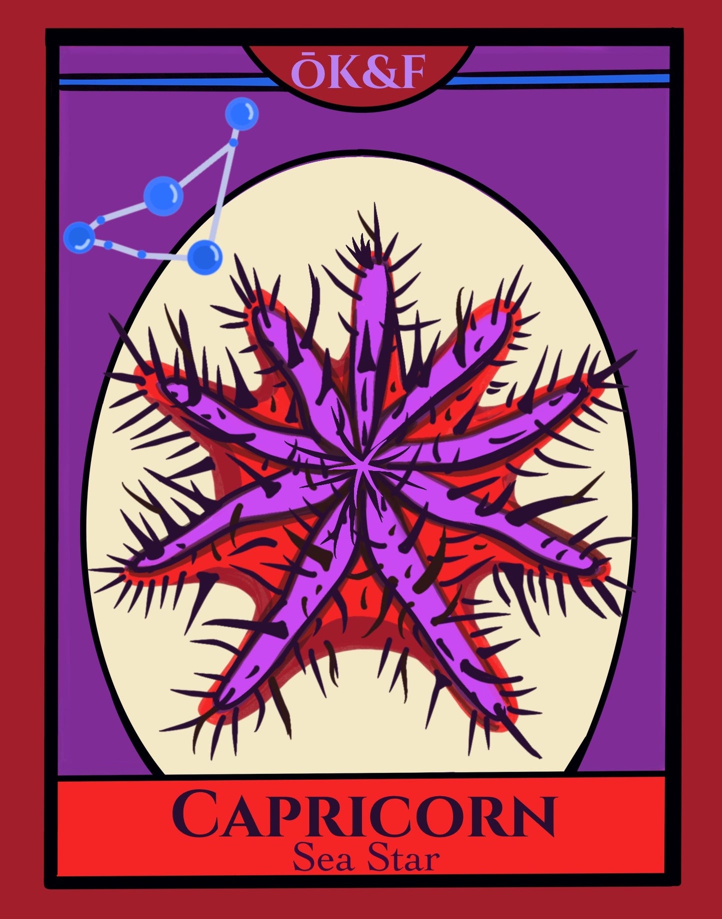 Capricorn Sea Star Stickers