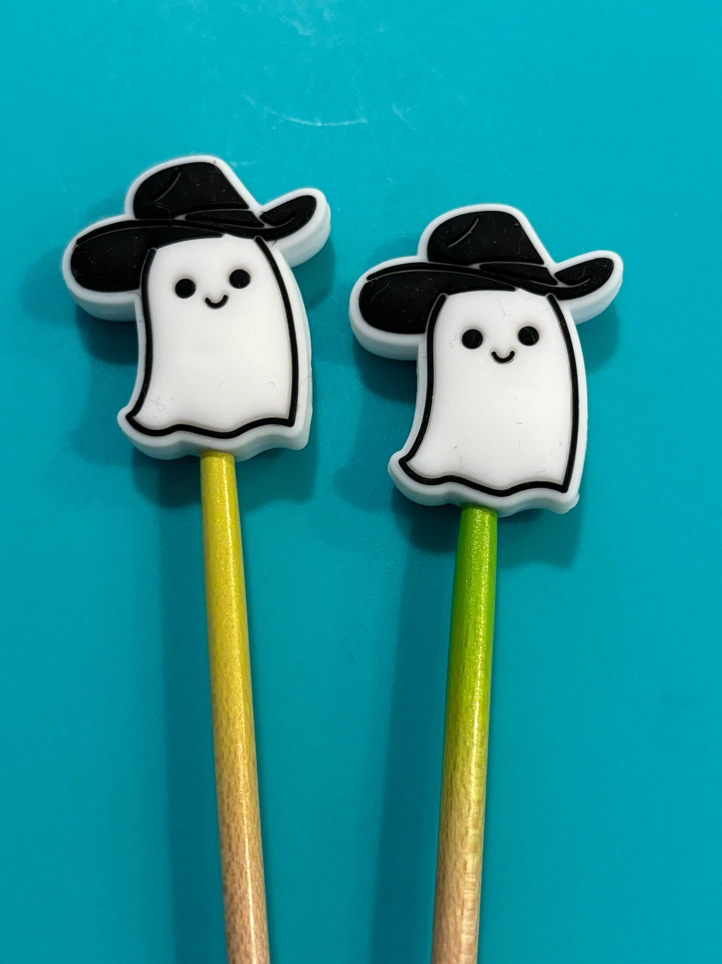 Ghost in a Cowboy Hat Stopper