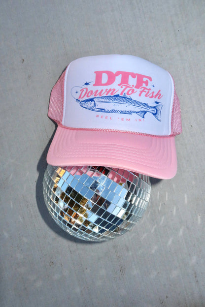 DTF Down To Fish, Fishing Hat