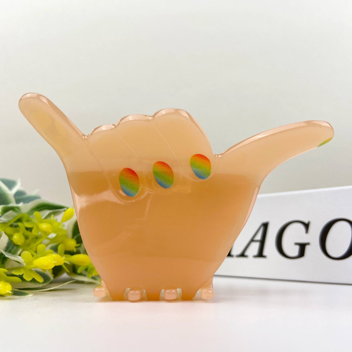 Acetate Funny Gesture Hair Clip