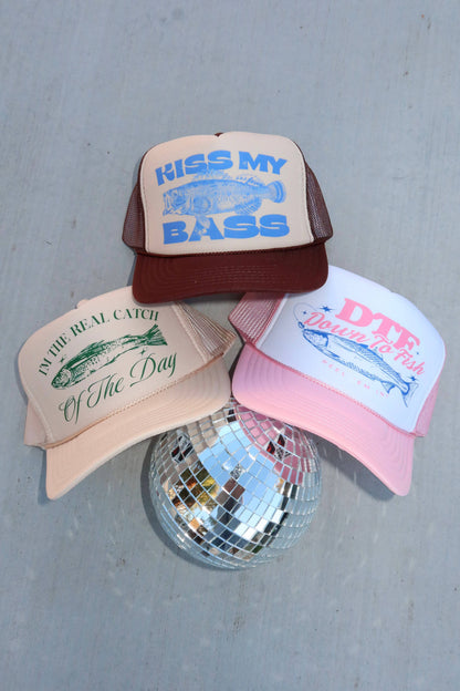 DTF Down To Fish, Fishing Hat