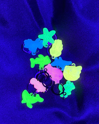 Glow-in-the-dark Stitch Markers