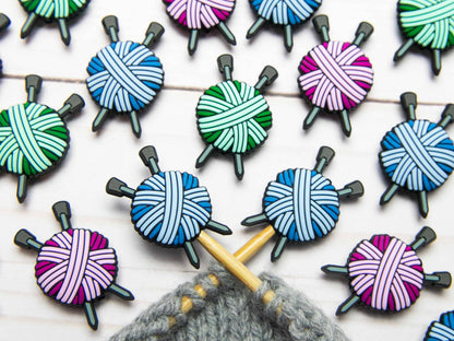 Green Yarn Ball | Stitch Stoppers