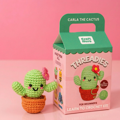 Kid's Crochet Kit - Cactus