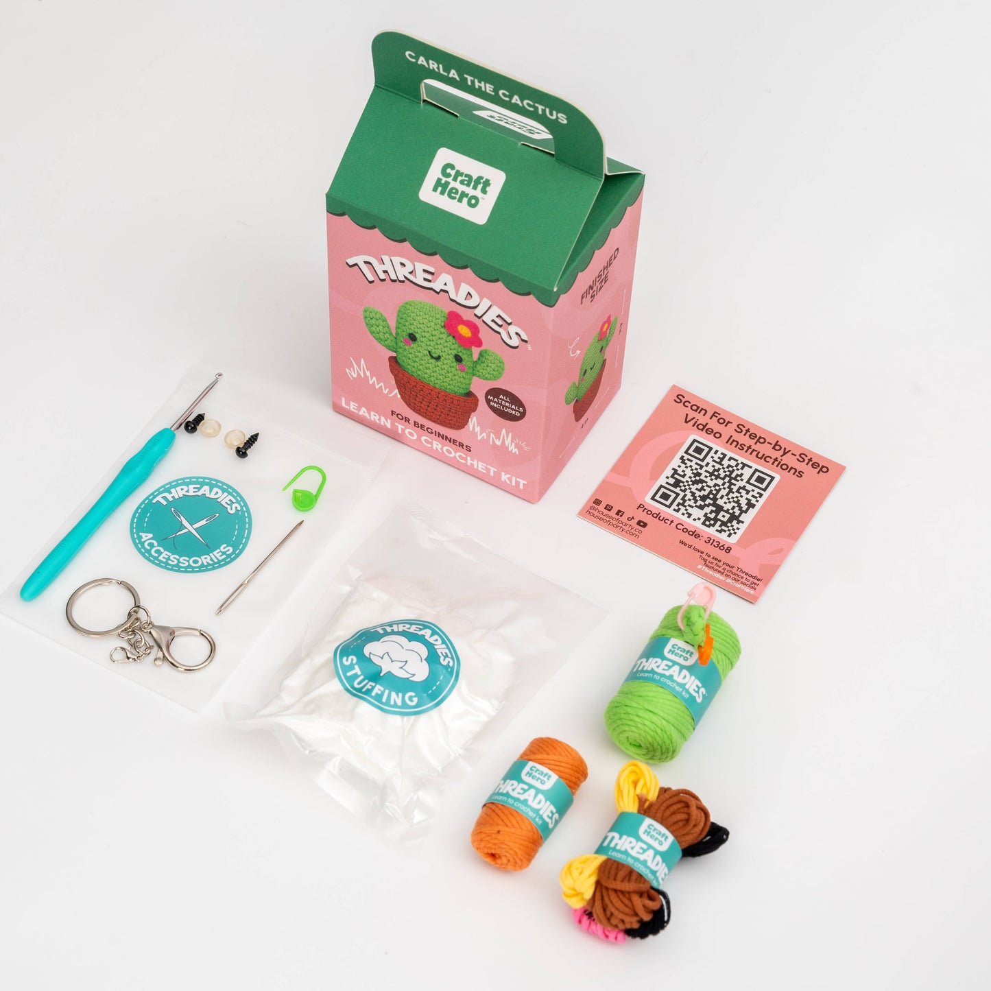 Kid's Crochet Kit - Cactus