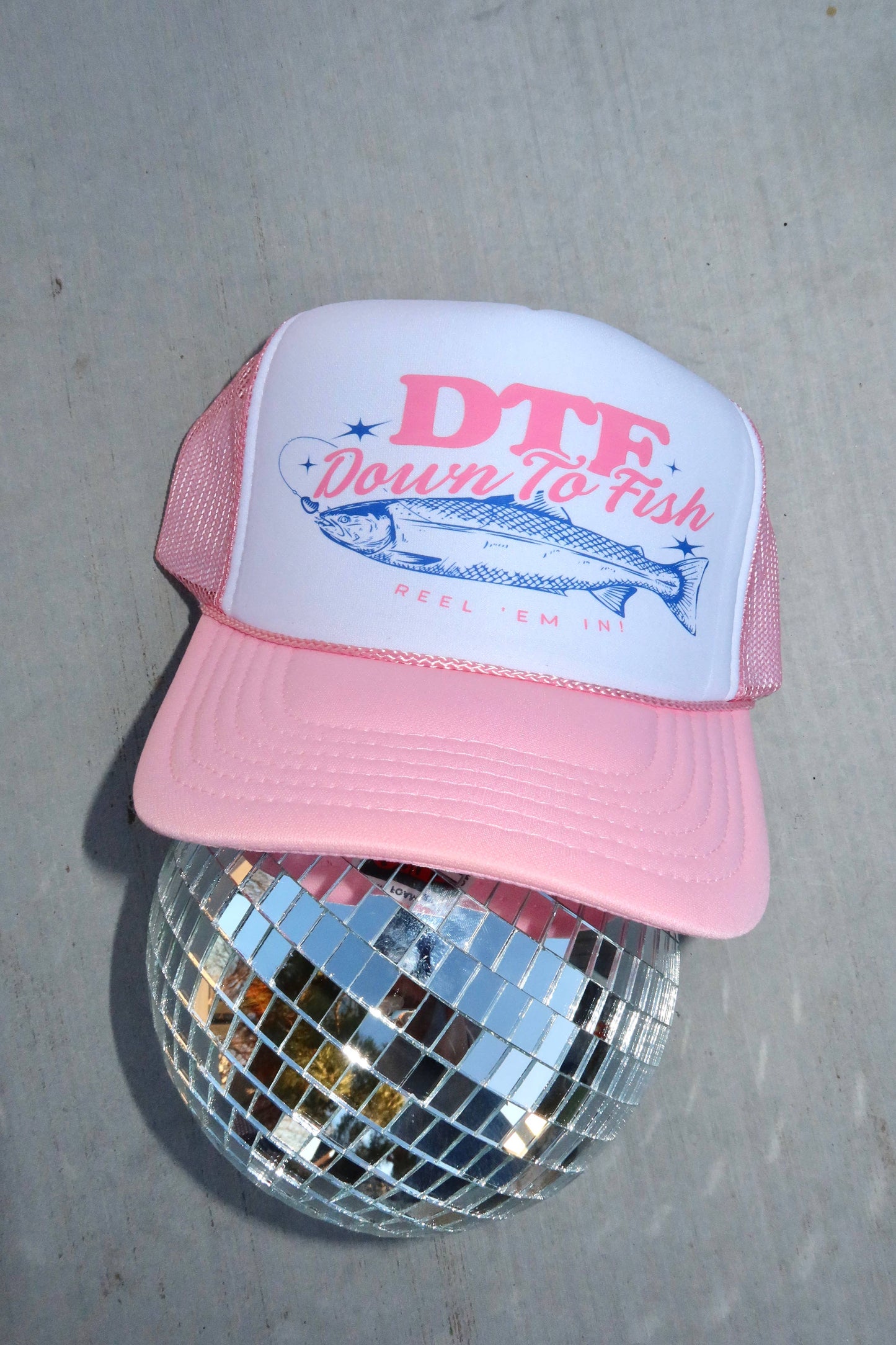 DTF Down To Fish, Fishing Hat