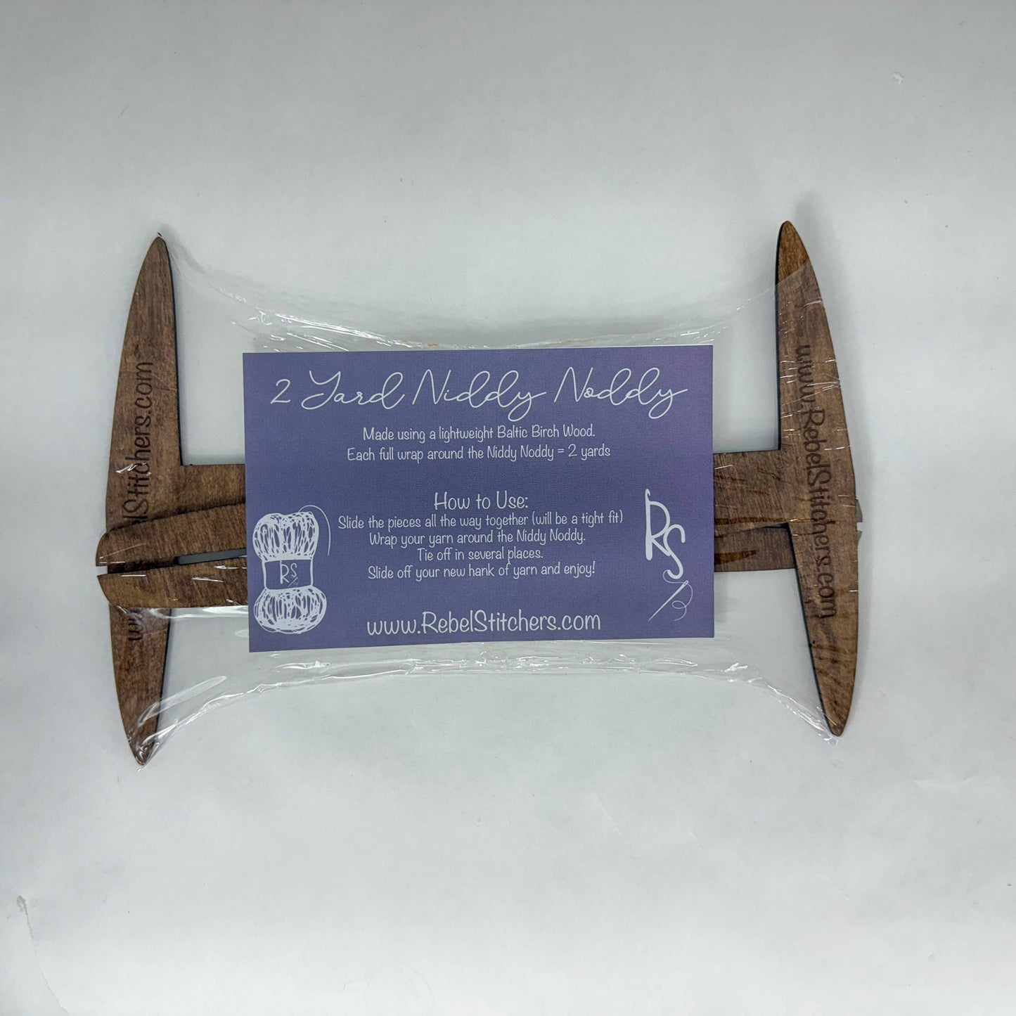 Handmade Wooden  2 Yard Niddy Noddy - Disassembles Easy