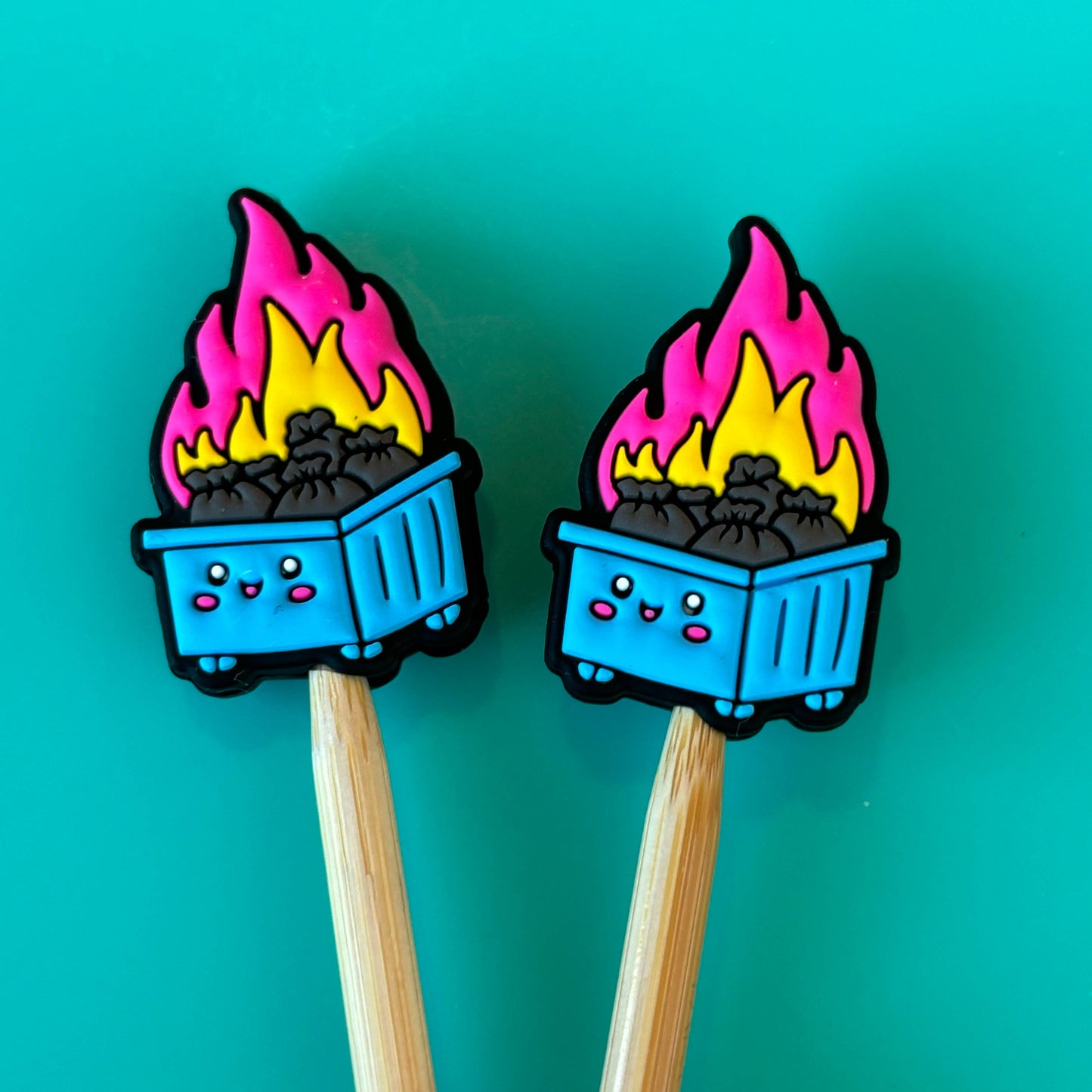 Blue Dumpster Fire Stopper