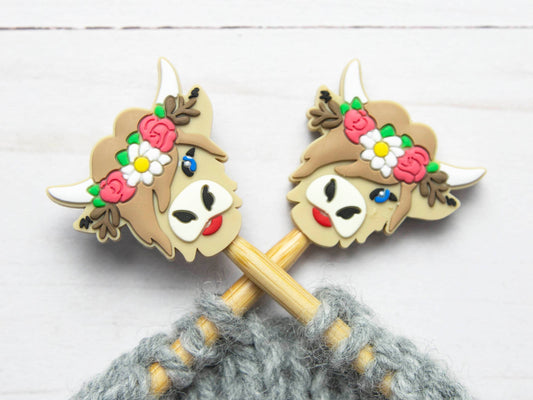 Flower Highland Cow Stopper
